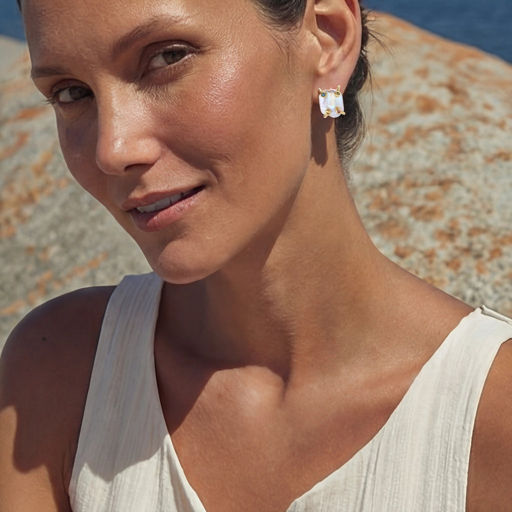 Baroque Pearl Studs